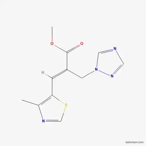 (E)-methyl 2-((1H-1,2,4-triazol-1-yl)methyl)-3-(4-methylthiazol-5-yl)acrylate