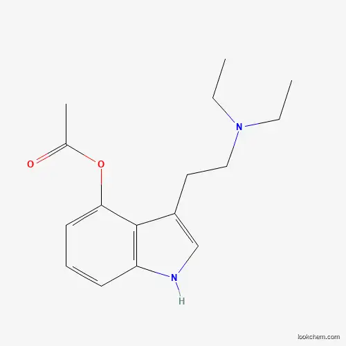 Molecular Structure of 1135424-15-5 (3-(2-(Diethylamino)ethyl)-1H-indol-4-yl acetate)