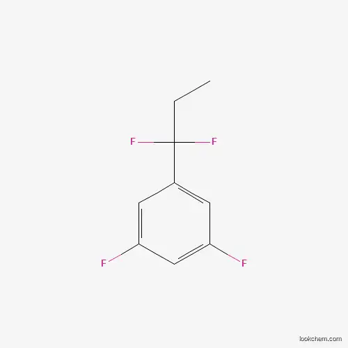 Molecular Structure of 1138445-46-1 (1-(1,1-Difluoropropyl)-3,5-difluorobenzene)