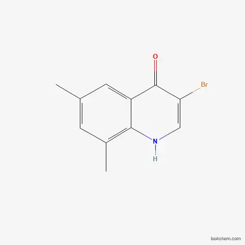 Molecular Structure of 1204810-75-2 (3-Bromo-6,8-dimethylquinolin-4(1H)-one)