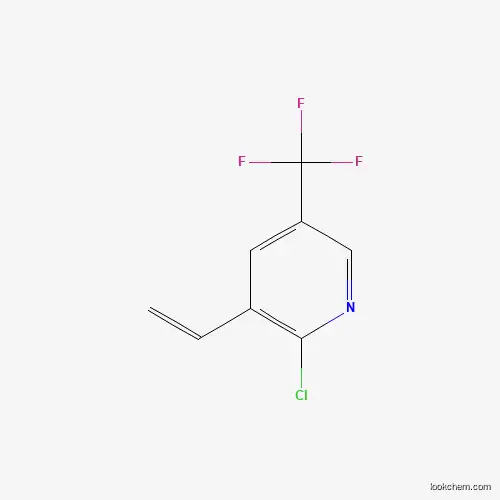 Molecular Structure of 1211532-67-0 (2-Chloro-5-(trifluoromethyl)-3-vinylpyridine)