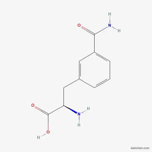 Molecular Structure of 1217747-36-8 ((R)-2-Amino-3-(3-carbamoylphenyl)propanoic acid)