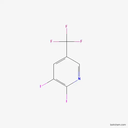 Molecular Structure of 1227599-67-8 (2,3-Diiodo-5-(trifluoromethyl)pyridine)