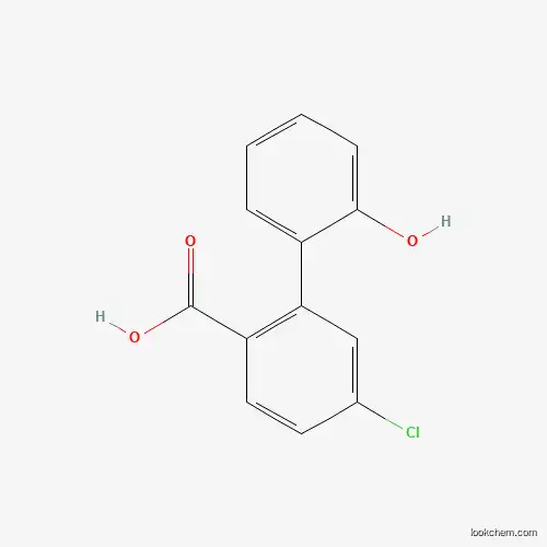 Molecular Structure of 1261931-81-0 (4-Chloro-2-(2-hydroxyphenyl)benzoic acid)