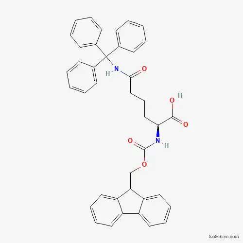 Molecular Structure of 1263046-43-0 (Fmoc-L-Hgn(Trt)-OH)