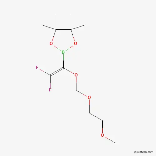Molecular Structure of 1272412-65-3 (2-{2,2-Difluoro-1-[(2-methoxyethoxy)methoxy]ethenyl}-4,4,5,5-tetramethyl-1,3,2-dioxaborolane)