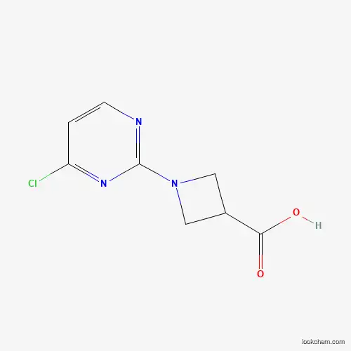 Molecular Structure of 1289388-50-6 (1-(4-Chloropyrimidin-2-yl)azetidine-3-carboxylic acid)