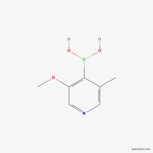 Molecular Structure of 1310404-22-8 ((3-Methoxy-5-methylpyridin-4-yl)boronic acid)