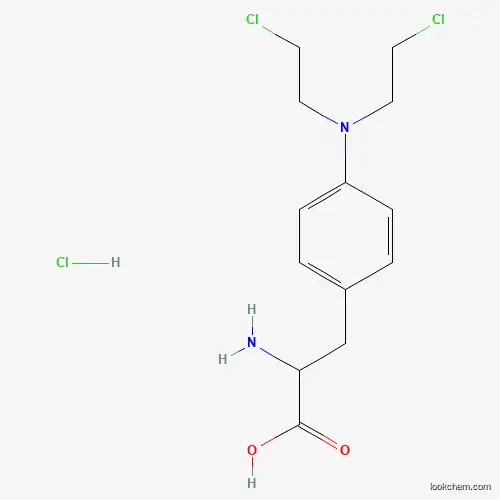 [3-[4-[bis(2-chloroethyl)amino]phenyl]-1-hydroxy-1-oxopropan-2-yl]azanium chloride