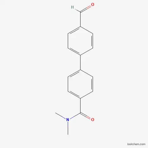 Molecular Structure of 1393442-21-1 (4-(4-Formylphenyl)-N,N-dimethylbenzamide)