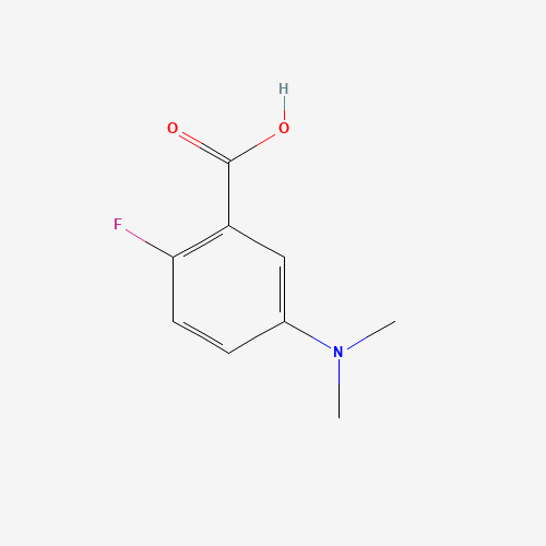 Molecular Structure of 141940-34-3 (5-(Dimethylamino)-2-fluorobenzoic acid)