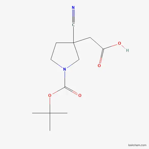 2-(1-(Tert-butoxycarbonyl)-3-cyanopyrrolidin-3-yl)acetic acid