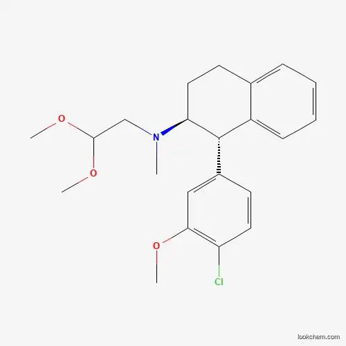 2-NAPHTHALENAMINE, 1-(4-CHLORO-3-METHOXYPHENYL)-N-(2,2-DIMETHOXYETHYL)-1,2,3,4-TETRAHYDRO-N-METHYL-, (1S,2S)-