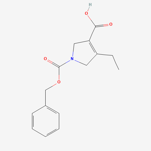 1-[(benzyloxy)carbonyl]-4-ethyl-2,5-dihydro-1H-pyrrole-3-carboxylic acid