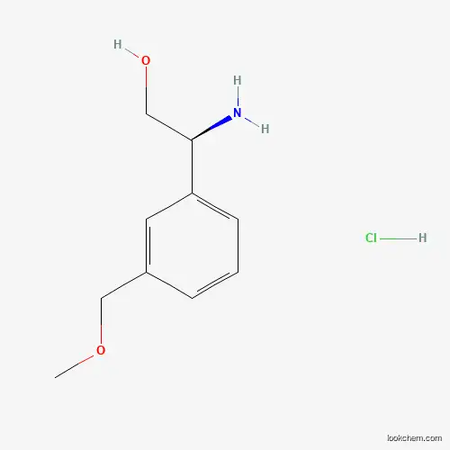 Molecular Structure of 2061996-45-8 ((S)-2-Amino-2-(3-(methoxymethyl)phenyl)ethanol hydrochloride)
