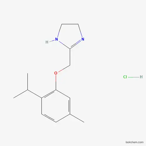 2-[(5-methyl-2-propan-2-ylphenoxy)methyl]-4,5-dihydro-1H-imidazol-1-iumchloride