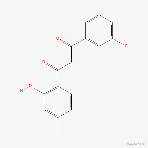 Molecular Structure of 332103-27-2 (1-(3-Fluorophenyl)-3-(2-hydroxy-4-methylphenyl)propane-1,3-dione)