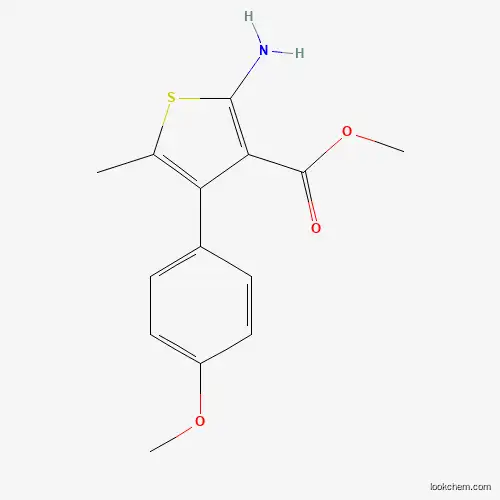 2-Amino-4-(4-methoxyphenyl)-5-methylthiophene-3-carboxylic acid methyl ester