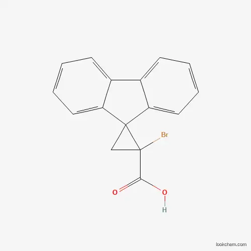 Molecular Structure of 41825-94-9 (1-Bromospiro[cyclopropane-2,9'-fluorene]-1-carboxylic acid)