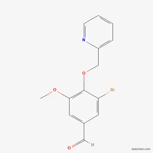 3-bromo-5-methoxy-4-(pyridin-2-ylmethoxy)benzaldehyde(SALTDATA: FREE)