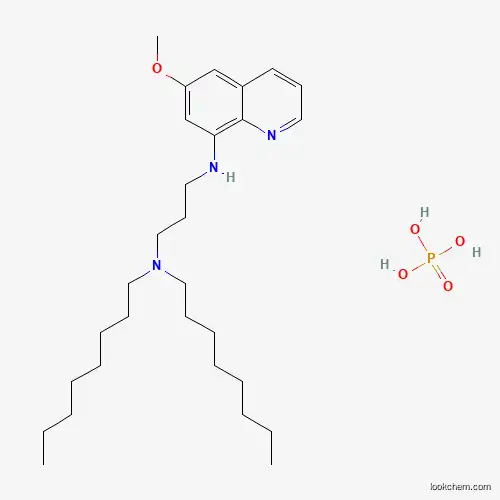 Molecular Structure of 5431-84-5 (Phosphoric acid--N~3~-(6-methoxyquinolin-8-yl)-N~1~,N~1~-dioctylpropane-1,3-diamine (1/1))