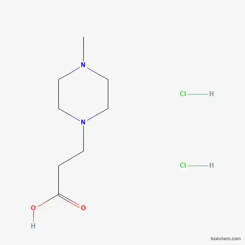Molecular Structure of 59695-29-3 (3-(4-Methylpiperazin-1-yl)propanoic acid dihydrochloride)