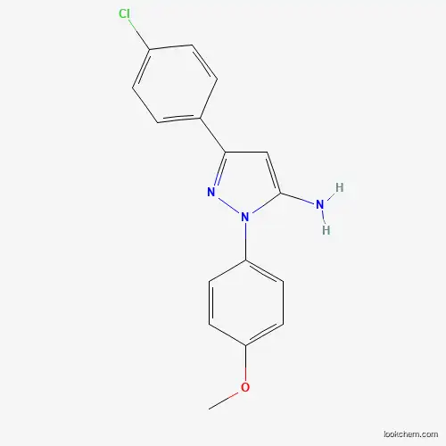 Molecular Structure of 618098-06-9 (3-(4-Chlorophenyl)-1-(4-methoxyphenyl)-1H-pyrazol-5-amine)