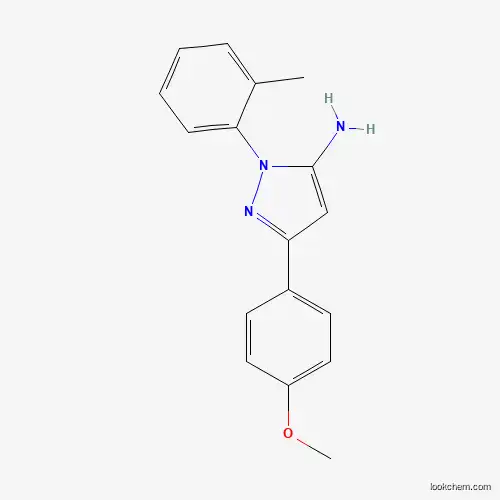 Molecular Structure of 618098-37-6 (3-(4-Methoxyphenyl)-1-(2-methylphenyl)-1H-pyrazol-5-amine)