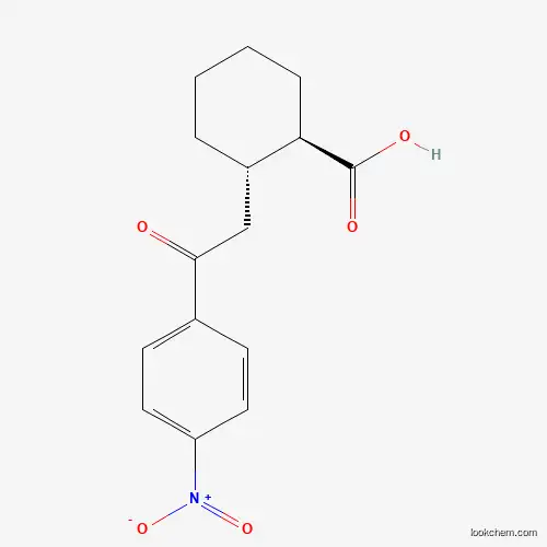 TRANS-2-[2-OXO-2-(4-NITROPHENYL)ETHYL]CYCLOHEXANE-1-CARBOXYLIC ACID