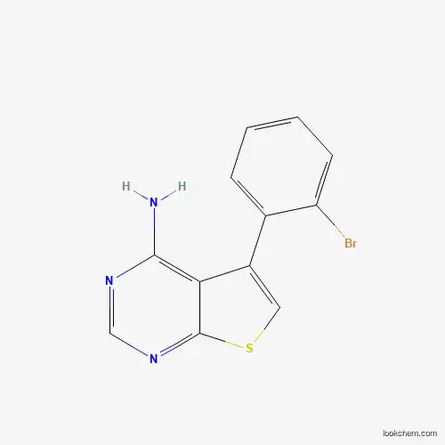 Molecular Structure of 885269-55-6 (5-(2-Bromophenyl)thieno[2,3-d]pyrimidin-4-amine)