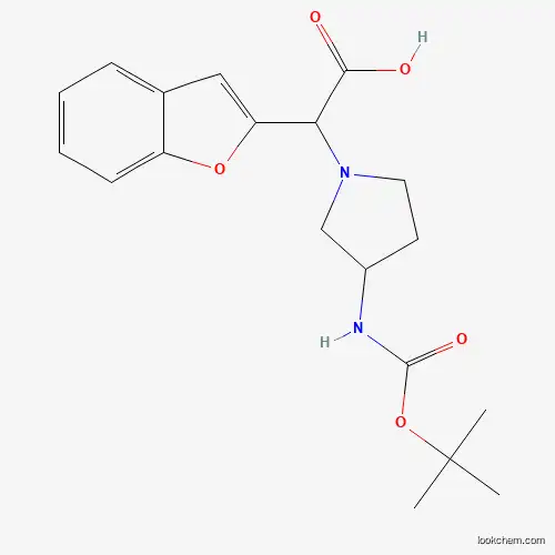 BENZOFURAN-2-YL-(3-BOC-AMINO-PYRROLIDIN-1-YL)-ACETIC ACID