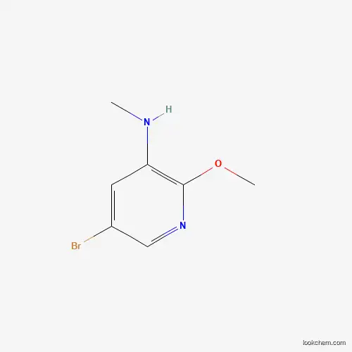 Molecular Structure of 886372-96-9 (5-Bromo-2-methoxy-N-methylpyridin-3-amine)