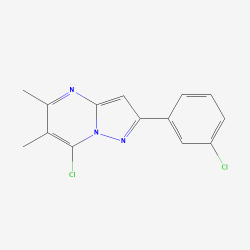 7-CHLORO-2-(3-CHLORO-PHENYL)-5,6-DIMETHYL-PYRAZOLO[1,5-A]PYRIMIDINE
