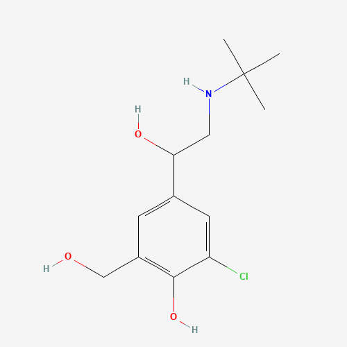 4-(2-(tert-butylamino)-1-hydroxyethyl)-2-chloro-6-(hydroxymethyl)phenol