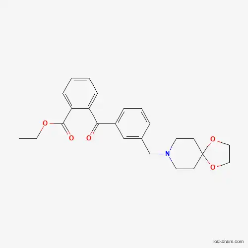 2-CARBOETHOXY-3'-[8-(1,4-DIOXA-8-AZASPIRO[4.5]DECYL)METHYL]BENZOPHENONE