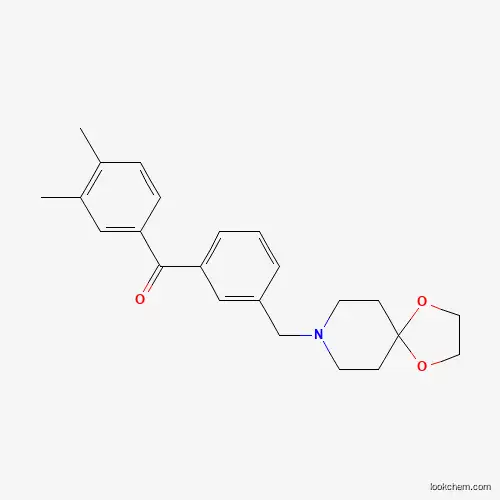 3,4-DIMETHYL-3'-[1,4-DIOXA-8-AZASPIRO[4.5]DECAN-8-YLMETHYL]BENZOPHENONE