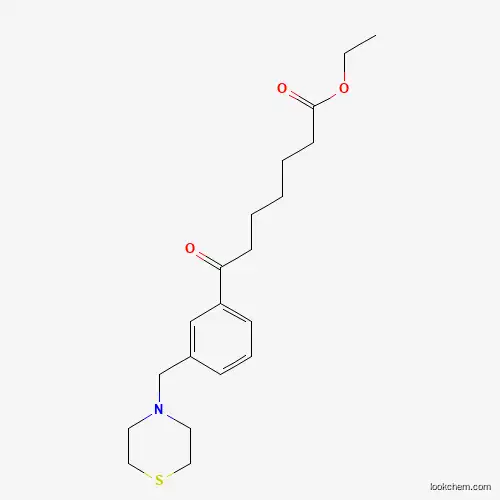 ETHYL 7-OXO-7-[3-(THIOMORPHOLINOMETHYL)PHENYL]HEPTANOATE