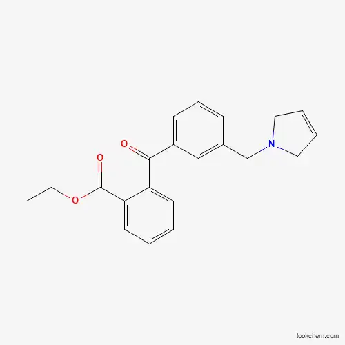 2-CARBOETHOXY-3'-(3-PYRROLINOMETHYL) BENZOPHENONE