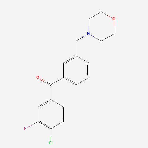 4-CHLORO-3-FLUORO-3'-MORPHOLINOMETHYL BENZOPHENONE