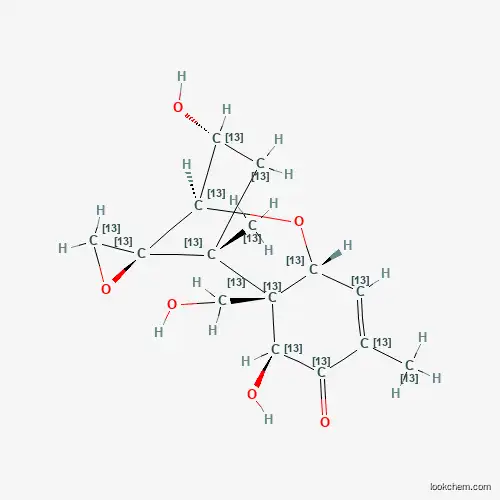 Molecular Structure of 911392-36-4 (Deoxynivalenol-13C15)