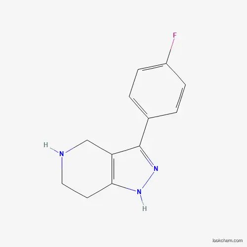 Molecular Structure of 916423-52-4 (3-(4-Fluorophenyl)-4,5,6,7-tetrahydro-1H-pyrazolo[4,3-C]pyridine)
