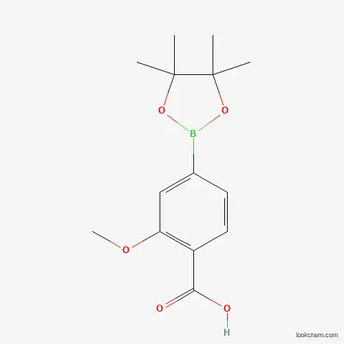 Molecular Structure of 936728-23-3 (2-Methoxy-4-(tetramethyl-1,3,2-dioxaborolan-2-yl)benzoic acid)