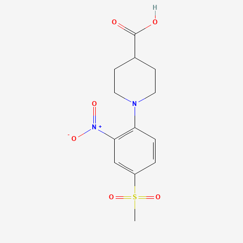 1-[4-(METHYLSULFONYL)-2-NITROPHENYL]PIPERIDINE-4-CARBOXYLIC ACID