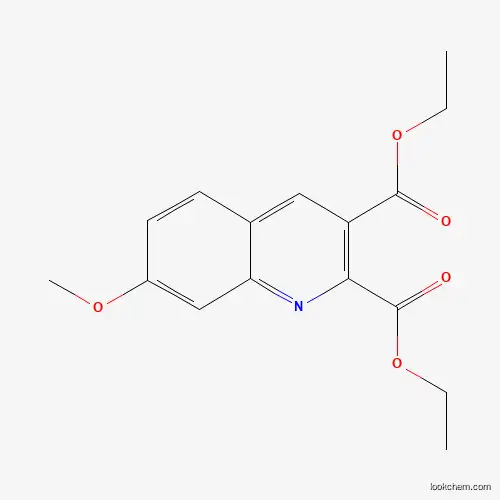Molecular Structure of 948290-96-8 (7-Methoxyquinoline-2,3-dicarboxylic acid diethyl ester)