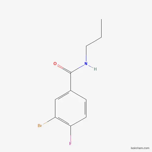 Molecular Structure of 1065074-04-5 (3-Bromo-4-fluoro-N-propylbenzamide)