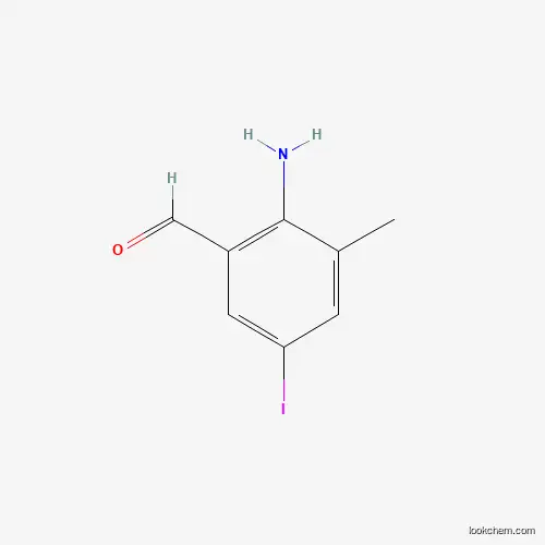 Benzaldehyde, 2-amino-5-iodo-3-methyl-  Cas no.108857-26-7 98%