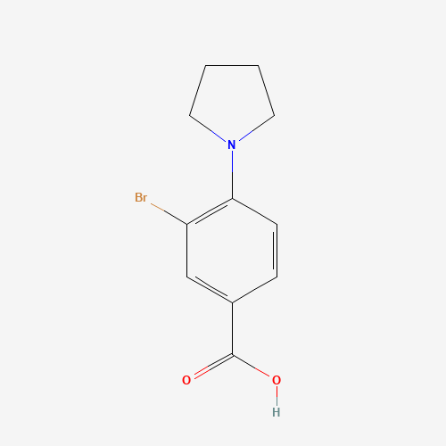 3-Bromo-4-(pyrrolidin-1-yl)benzoic acid