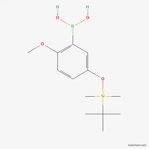Molecular Structure of 1150114-54-7 (5-(t-Butyldimethylsilyloxy)-2-methoxyphenylboronic acid)