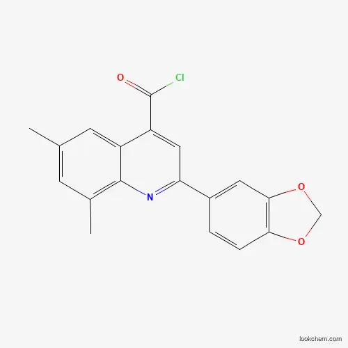 2-(1,3-Benzodioxol-5-YL)-6,8-dimethylquinoline-4-carbonyl chloride