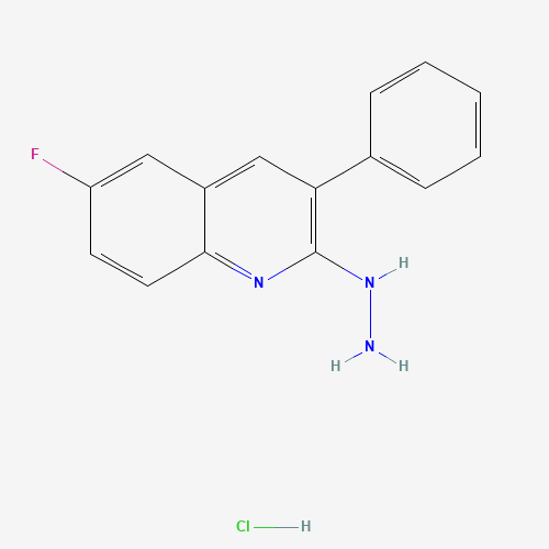 6-Fluoro-2-hydrazino-3-phenylquinoline hydrochloride